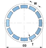 DuraBlue Stave Bearings